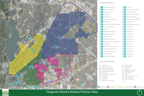 Detailed Satellite Map of Ferguson Road .